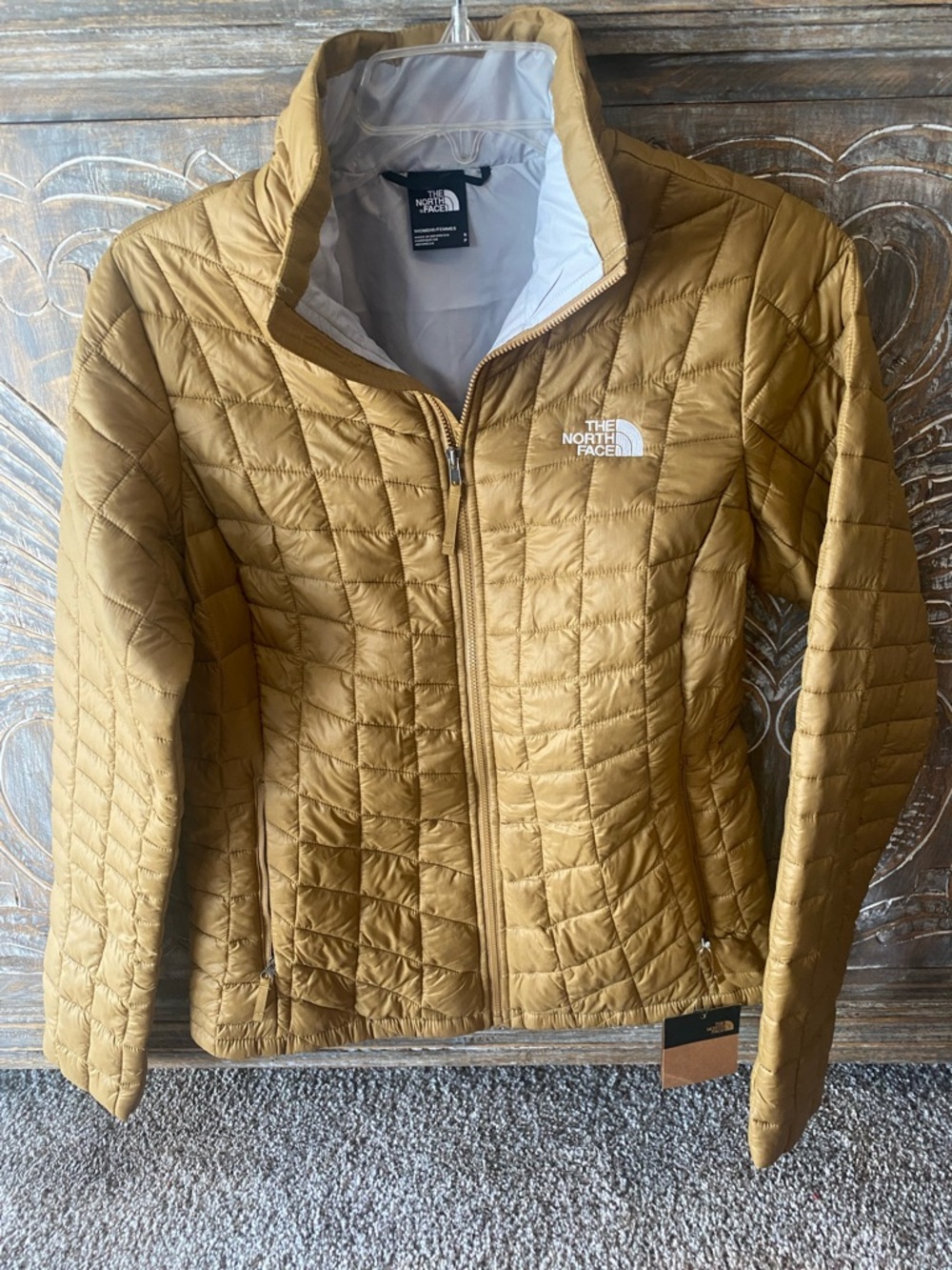 The North Face Women's Golden Mustard Quilted Puffer Jacket